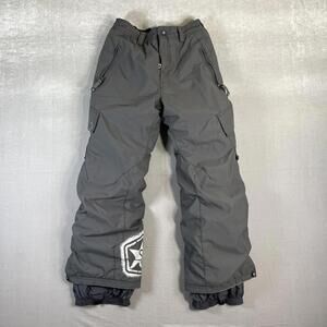 Sessions Snowboarding Ski Pants Youth Large Gray Intro Series Water Resistant